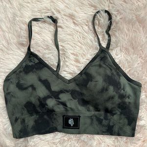 Darcsport dark green sports bra